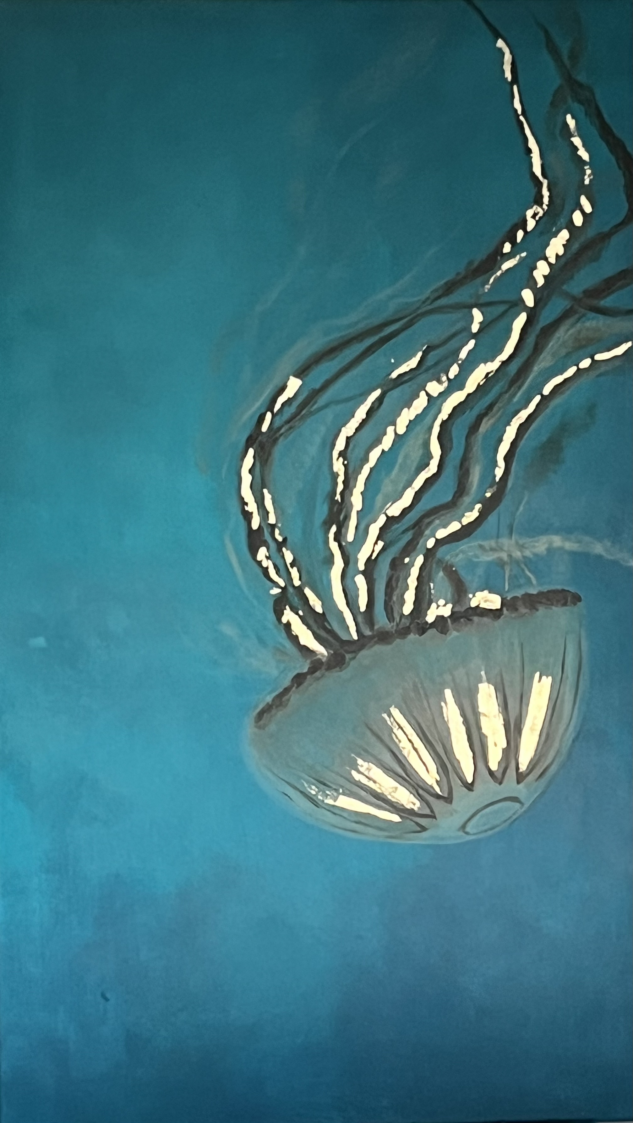 Golden Jellyfish - closeup